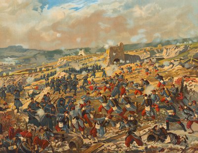 Battle of Champigny by Max Henze-Dassau