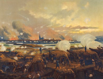 Bombardment of Strasbourg, Franco-Prussian War by Max Henze-Dassau