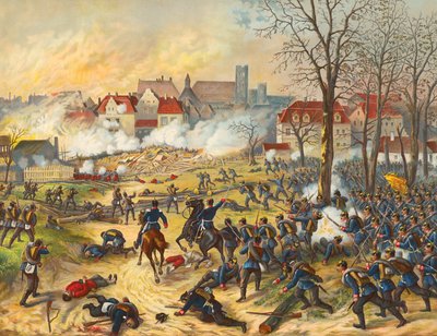 Capture of Dijon by the Germans by Max Henze-Dassau