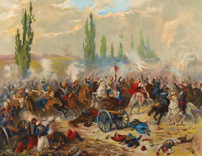 Cavalry Fighting, Battle of Mars-la-Tour by Max Henze-Dassau