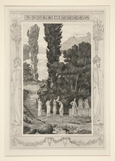 Classical Figures (Psyche Wandering) by Max Klinger