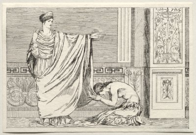 Cupid and Psyche: Psyche and Juno by Max Klinger