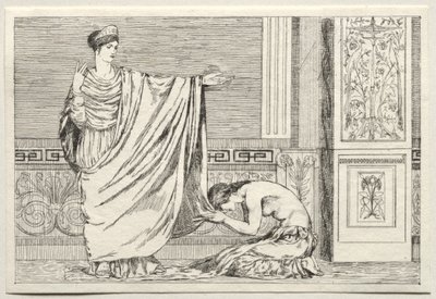 Cupid and Psyche: Psyche and Juno by Max Klinger