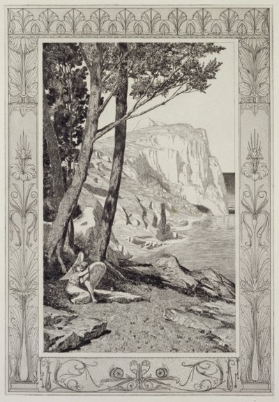 Cupid Finds Psyche, Plate 41 from the Series “Cupid and Psyche: Opus V” by Max Klinger