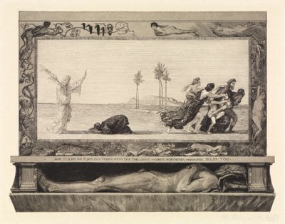 Death as Savior (From Death, First Part, Opus XI, Plate 10) by Max Klinger
