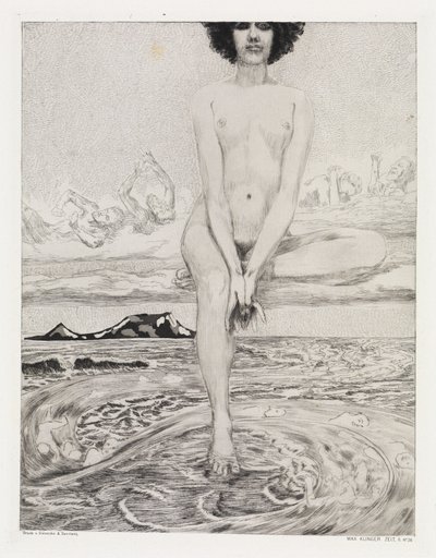The Great Goddess (Tent, Opus XIV, Part 2, No. 26) by Max Klinger