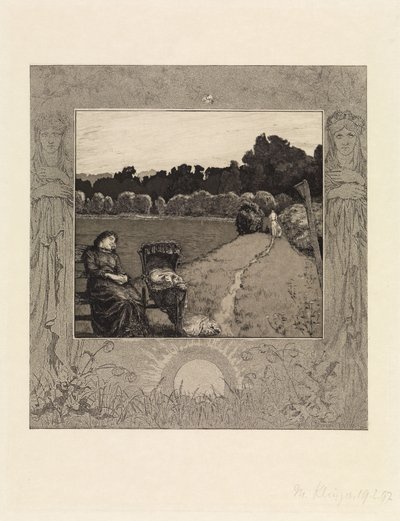 Child (From Death, First Part, Opus XI, Plate 5) by Max Klinger
