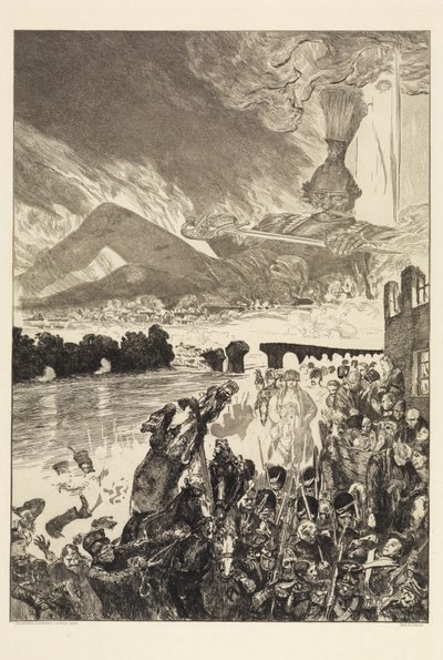 War (From Death, Second Part, Opus XI, Plate 5) by Max Klinger