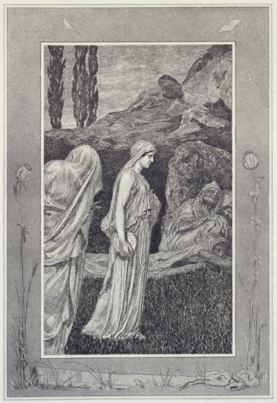Psyche in Tartarus, plate 39 from the series “Cupid and Psyche: Opus V” by Max Klinger