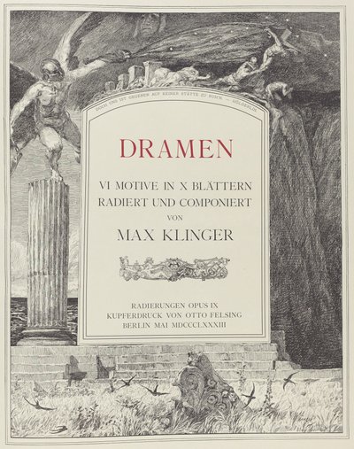 Title Page, 1883 by Max Klinger