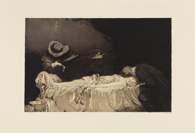 Death (A Love, Opus X, Plate 10) by Max Klinger