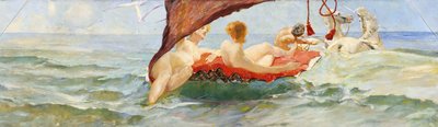 Venus in the Shell Carriage. Part of the Wall Decoration of the Villa Albers, 1884-1885 by Max Klinger