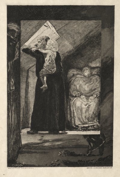 From Death I, (Opus II, 1889) No. 9 by Max Klinger
