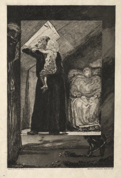 From Death I, Opus II, 1889 No. 9 by Max Klinger