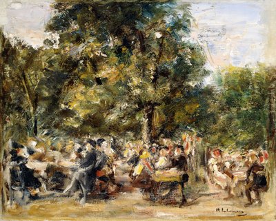 A Garden Restaurant on the River Havel, 1933 by Max Liebermann
