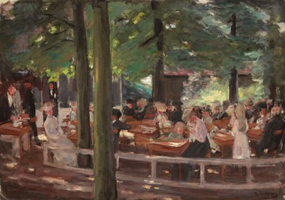 Beer Garden in Laren (Study) by Max Liebermann