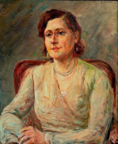 Portrait of Lydia Petrowa by Max Liebermann