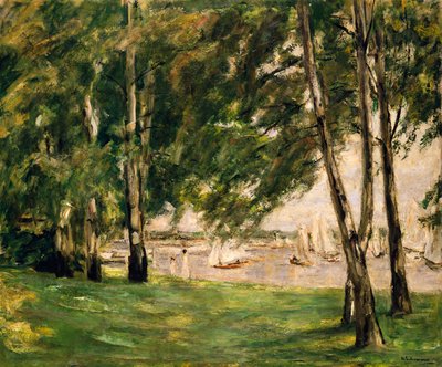 View of Wannsee with Sailboats by Max Liebermann