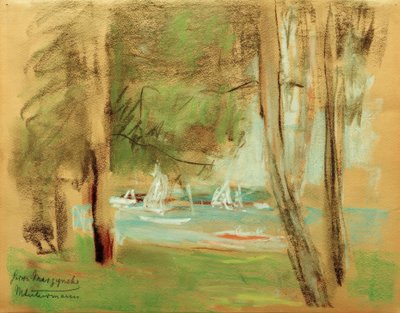 Boats on Wannsee by Max Liebermann