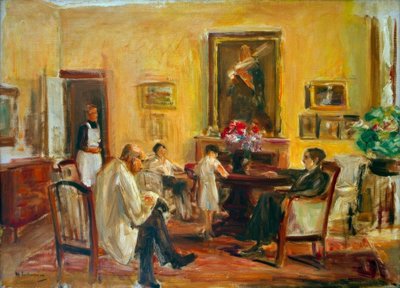 The Artist and His Family in His House at Wannsee by Max Liebermann