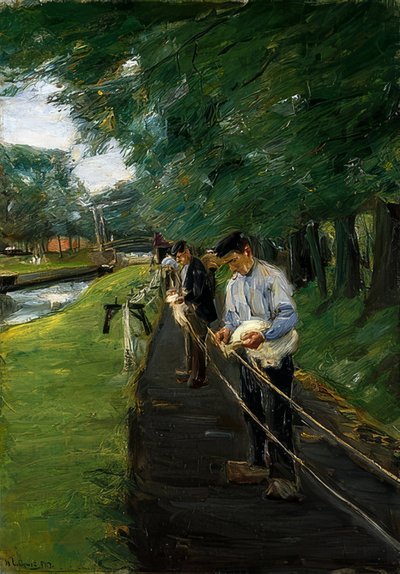 The Ropewalk in Edam. 1904 by Max Liebermann