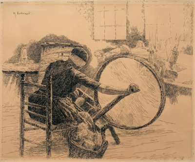 The Spinner by Max Liebermann