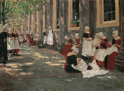 Free Period in the Amsterdam Orphanage by Max Liebermann
