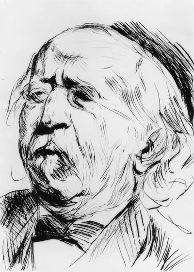 Hermann Cohen by Max Liebermann