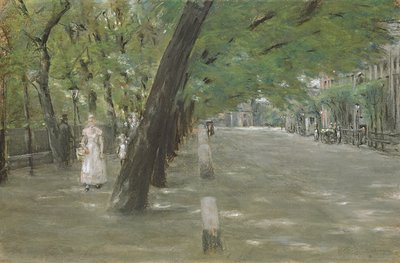 Kirchenallee in St. Georg, Hamburg by Max Liebermann