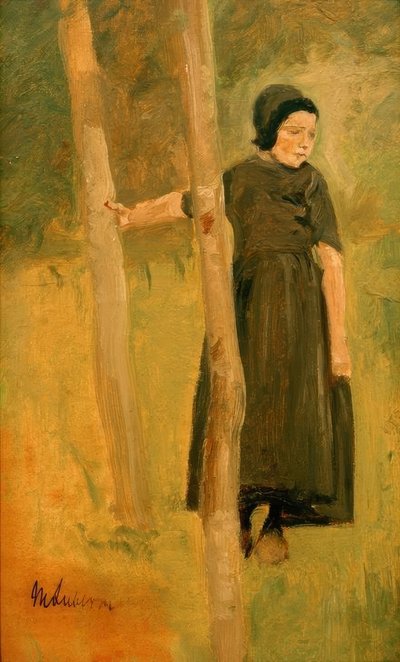 Max Liebermann, Child Under Trees by Max Liebermann