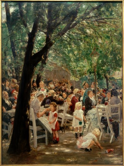 Munich Beer Garden by Max Liebermann