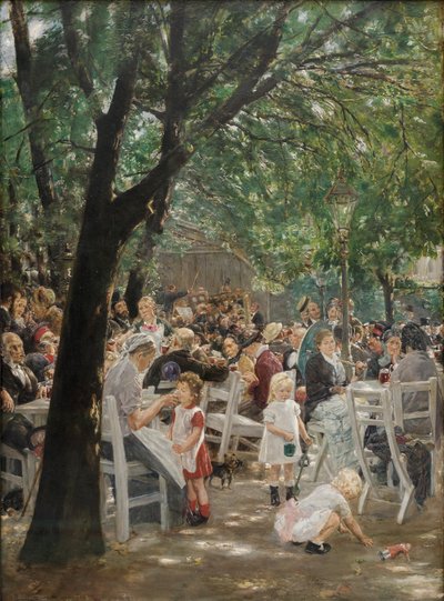 Munich Beer Garden by Max Liebermann
