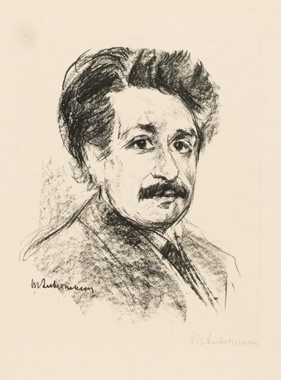 Portrait of Albert Einstein by Max Liebermann