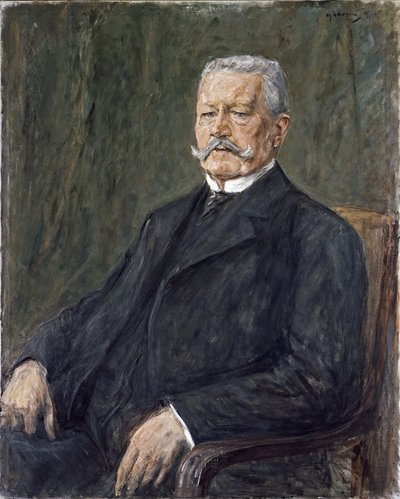 Portrait of President Paul von Hindenburg by Max Liebermann