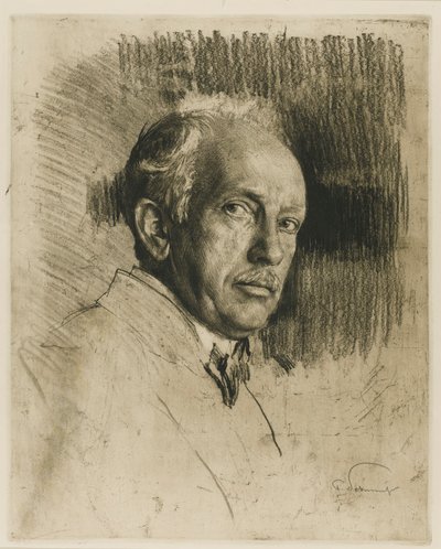 Portrait of the Composer Richard Strauss by Max Liebermann