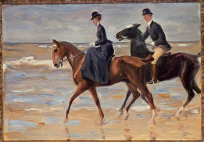Rider and Rideress on the Beach by Max Liebermann