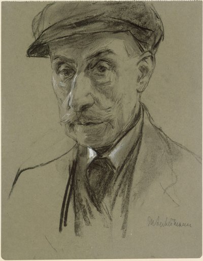 Self-Portrait with Cap by Max Liebermann