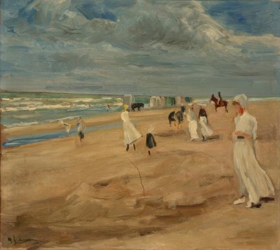 Beach at Noordwijk by Max Liebermann