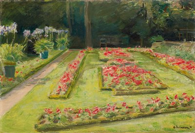 The Flower Terrace in the Wannsee Garden by Max Liebermann