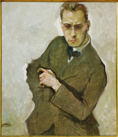 Composer Anton von Webern by Max Oppenheimer