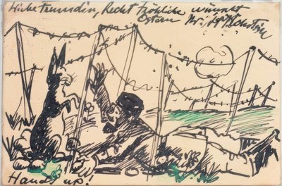 WWI Easter Greeting by Max Pechstein