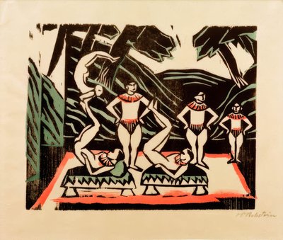Acrobats III by Max Pechstein