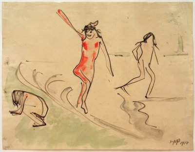 By the Lake Shore by Max Pechstein