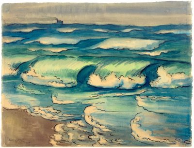 Surf by Max Pechstein