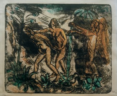 Die Vertreibung aus dem Paradies von Max Pechstein