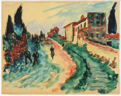 Italian Landscape by Max Pechstein