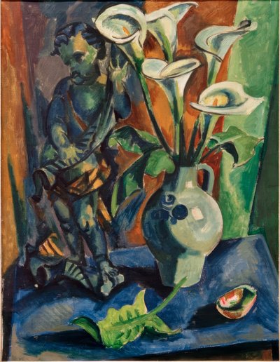 Still Life with Putto and Calla by Max Pechstein