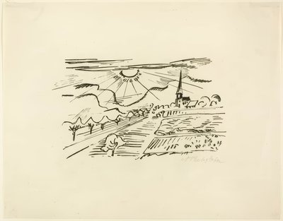 Thuringia, from Travel Pictures: Italy-South Seas by Max Pechstein