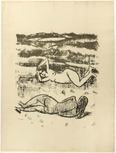 Two Reclining Women, from The Samland Ode by Max Pechstein