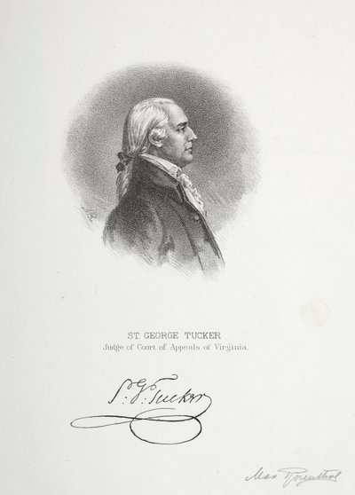 St. George Tucker, Judge of Court of Appeals of Virginia by Max Rosenthal
